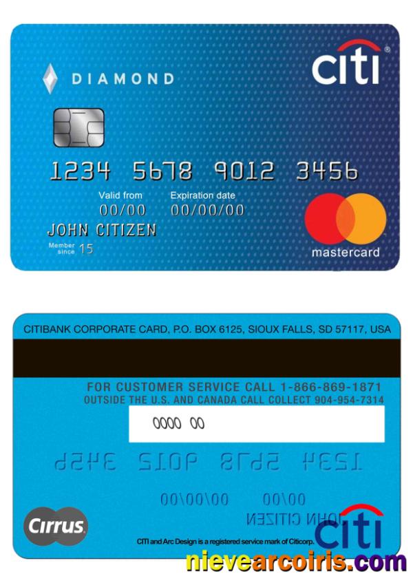 USA Citibank MasterCard